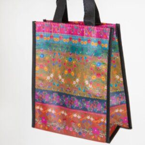 NATURAL LIFE: RAINBOW FLOWER BORDER TOTE